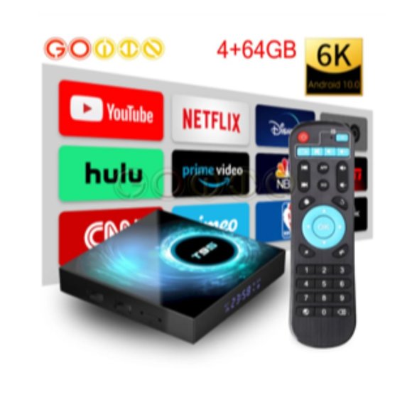 T95 Android 10.0Smart TV Box 4GB RAM/64GB ROM - Picture 1 of 1